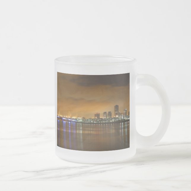 Taza De Cristal Esmerilado Skyline (Derecha)
