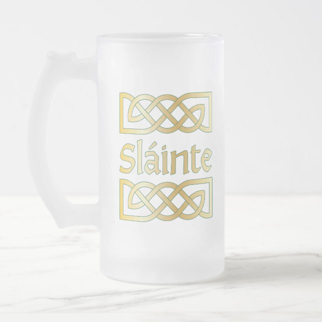 Taza De Cristal Esmerilado Slainte (Izquierda)
