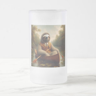 Taza De Cristal Esmerilado Slots In A Canoe