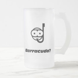 Taza De Cristal Esmerilado Snorkel barracuda