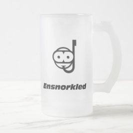Taza De Cristal Esmerilado Snorkel Ensnorkled
