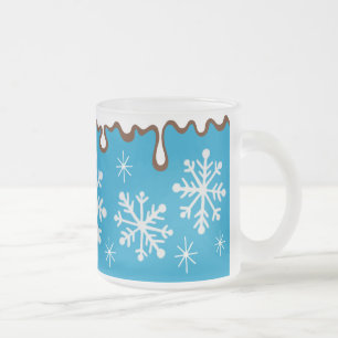 Taza De Cristal Esmerilado Snowflake Mug
