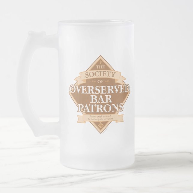 Taza De Cristal Esmerilado Sociedad de Abogados Superados (Izquierda)