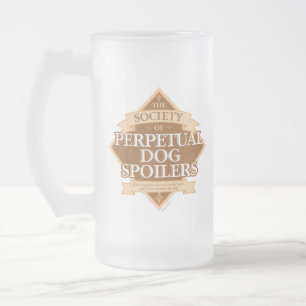 Taza De Cristal Esmerilado Sociedad de saboteadores de perros perpetuos