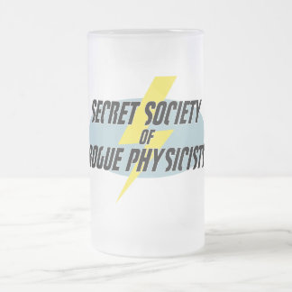 Taza De Cristal Esmerilado Sociedad secreta de los físicos del granuja