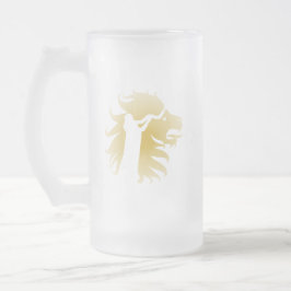 Taza De Cristal Esmerilado Sofar en oro en el León de Judá