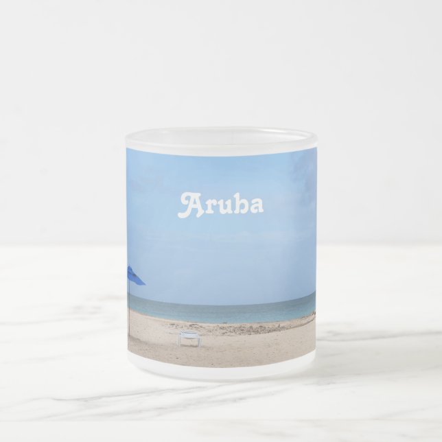 Taza De Cristal Esmerilado Soledad de Aruba (Centro)