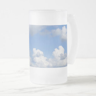 Taza De Cristal Esmerilado Solo nubes de rana