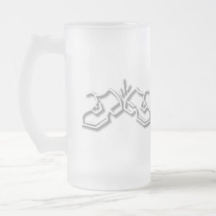 Taza De Cristal Esmerilado Sombrero irlandés, pipa y zapatos de baile Vaso St