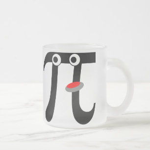 Taza De Cristal Esmerilado Sonriente Pi Frosted Glass Mug