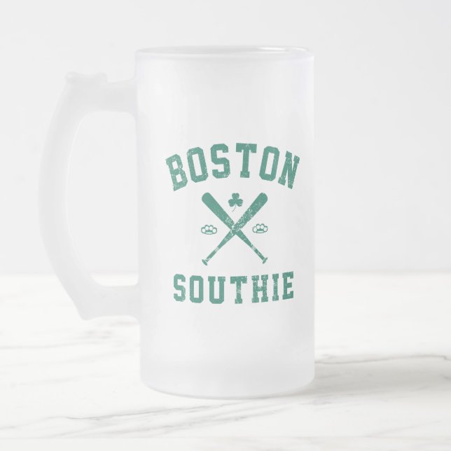 Taza De Cristal Esmerilado Southie de Boston (Izquierda)