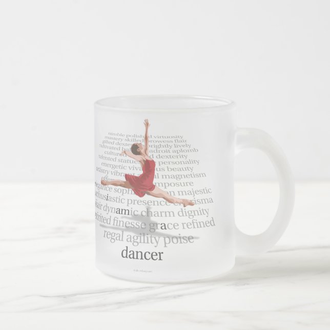 Taza De Cristal Esmerilado Soy bailarín (Derecha)