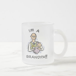 Taza De Cristal Esmerilado Soy camisetas y regalos del abuelo T