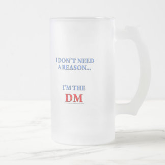 Taza De Cristal Esmerilado Soy el DM