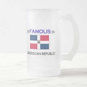 Taza De Cristal Esmerilado Soy famoso en la REPÚBLICA DOMINICANA