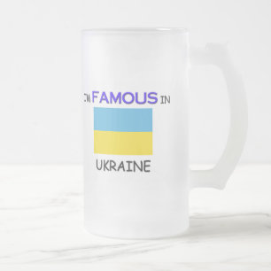 Taza De Cristal Esmerilado Soy famoso en UCRANIA