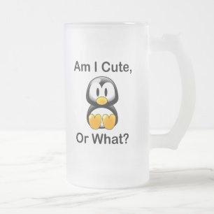 Taza De Cristal Esmerilado ¿Soy lindo, o qué?