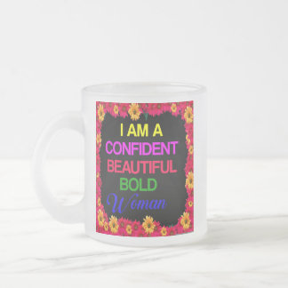 Taza De Cristal Esmerilado Soy mujer