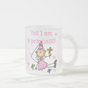 Taza De Cristal Esmerilado Soy sí princesa