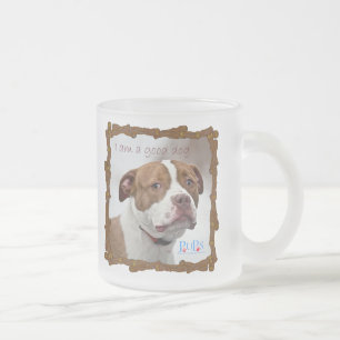 Taza De Cristal Esmerilado Soy un Buen Perro