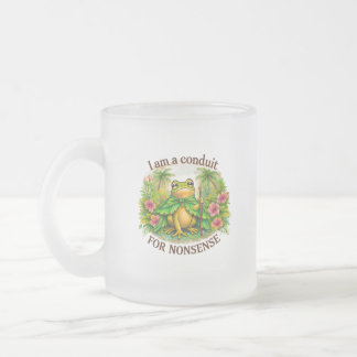Taza De Cristal Esmerilado Soy un conducto de sinsentidos