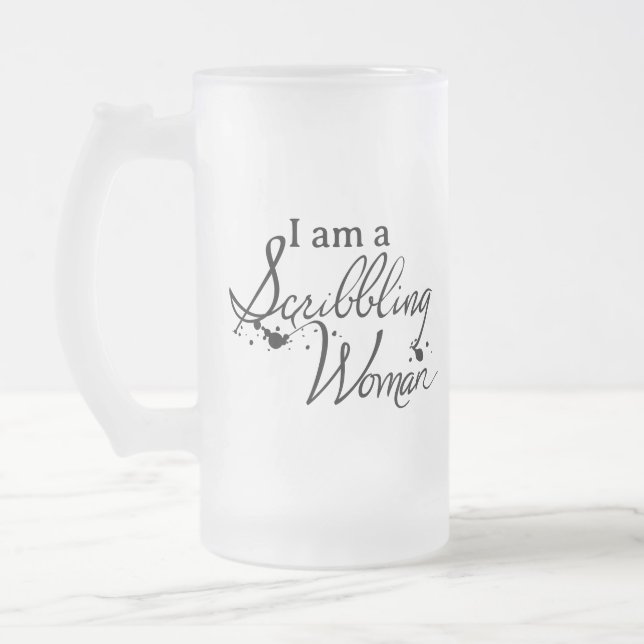 Taza De Cristal Esmerilado "Soy una mujer que grita" Mug (Izquierda)