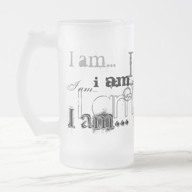 Taza De Cristal Esmerilado Soy… yo soy (Izquierda)