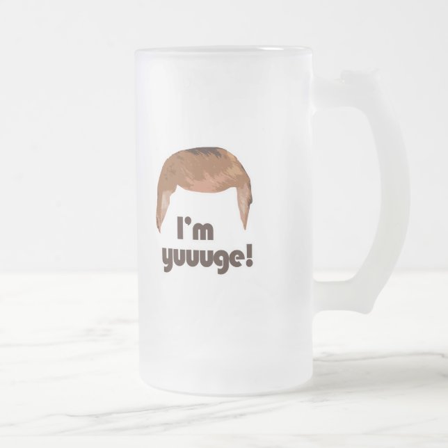 Taza De Cristal Esmerilado Soy Yuge (Derecha)