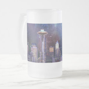 Taza De Cristal Esmerilado Spacey Seattle