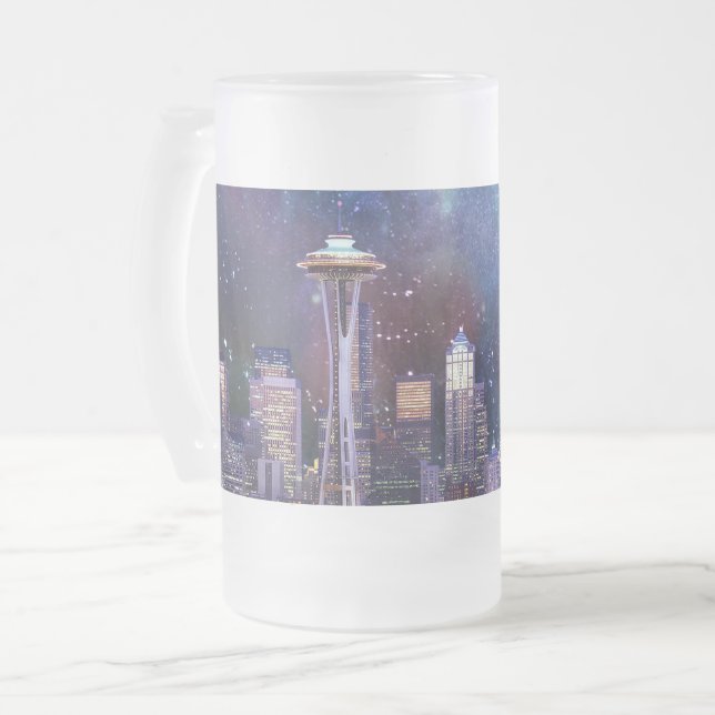 Taza De Cristal Esmerilado Spacey Seattle (Anverso izquierdo)