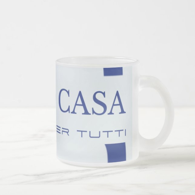 TAZA DE CRISTAL ESMERILADO SPAZIO CASA FROSÓ MUGS DE VIDRIO (Derecha)
