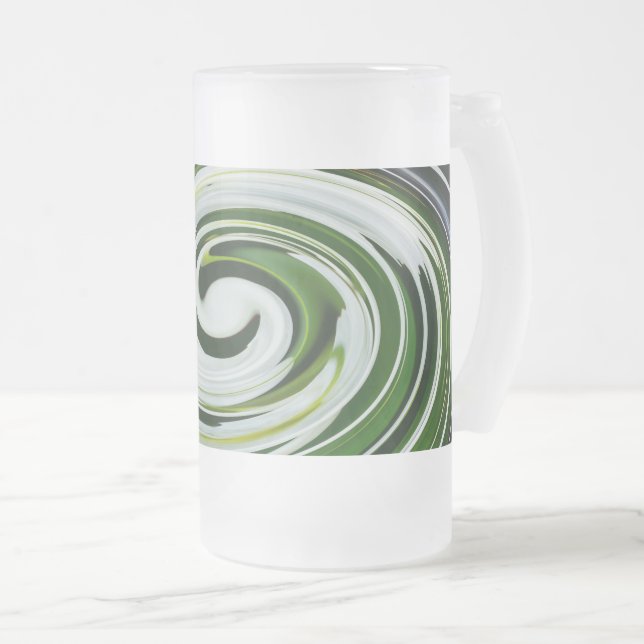 Taza De Cristal Esmerilado SpiderLily Twist Frosted Glass Mug (Anverso derecho)