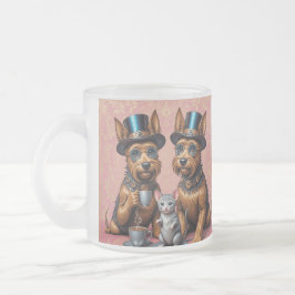 Taza De Cristal Esmerilado Splendid Yorkshire Terriers Frost Glass Mug
