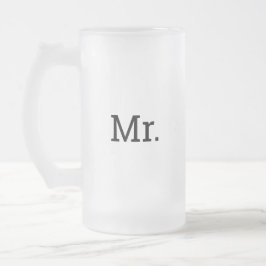 TAZA DE CRISTAL ESMERILADO SR. FROSTED MUG