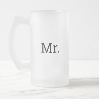 TAZA DE CRISTAL ESMERILADO SR. FROSTED MUG