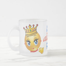 Taza De Cristal Esmerilado Sra. Alway Right