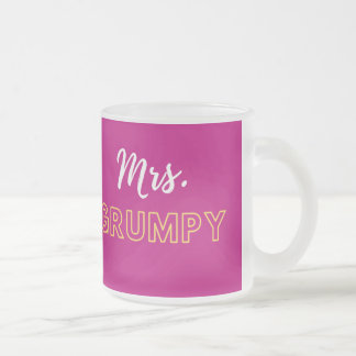 Taza De Cristal Esmerilado Sra. Grumpy Mug |Café mug | Pareja