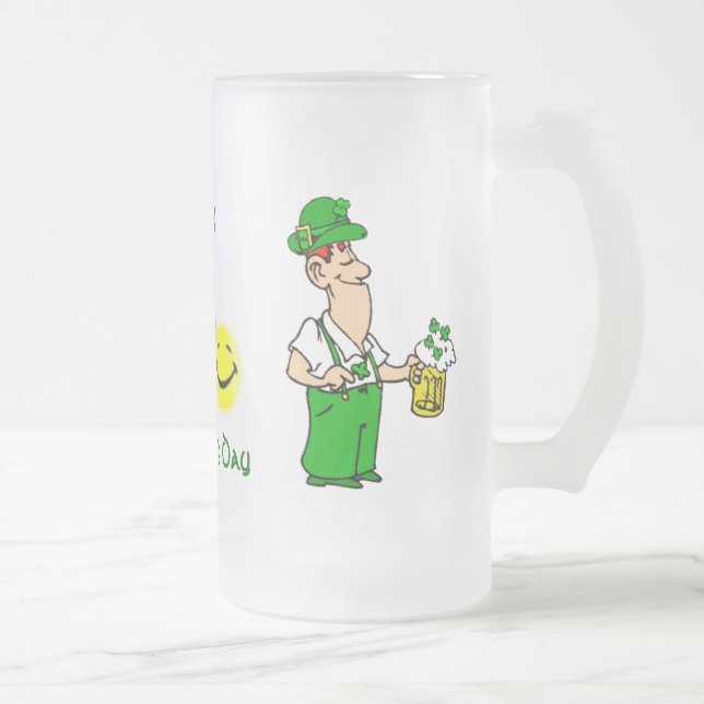 Taza De Cristal Esmerilado St.Patrick's Mug (Derecha)