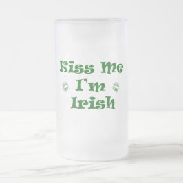 Taza De Cristal Esmerilado St. Patricks Personalizado 16oz Frosted Mug