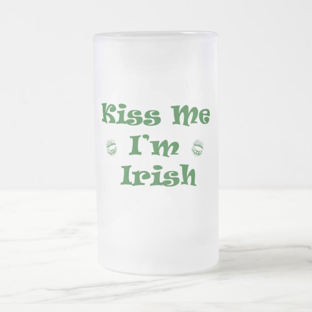 Taza De Cristal Esmerilado St. Patricks Personalizado 16oz Frosted Mug (Centro)