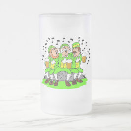 Taza De Cristal Esmerilado St. Patricks Personalizado 16oz Frosted Mug