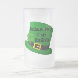 Taza De Cristal Esmerilado St. Patricks Personalizado 16oz Frosted Mug