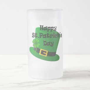 Taza De Cristal Esmerilado St. Patricks Personalizado 16oz Frosted Mug