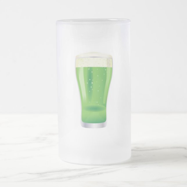 Taza De Cristal Esmerilado St. Patricks Personalizado 16oz Frosted Mug (Centro)
