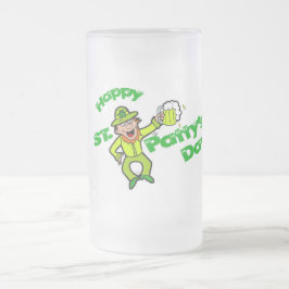 Taza De Cristal Esmerilado St. Patricks Personalizado 16oz Frosted Mug
