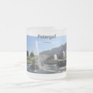 Taza De Cristal Esmerilado St Petersburg, Petergof