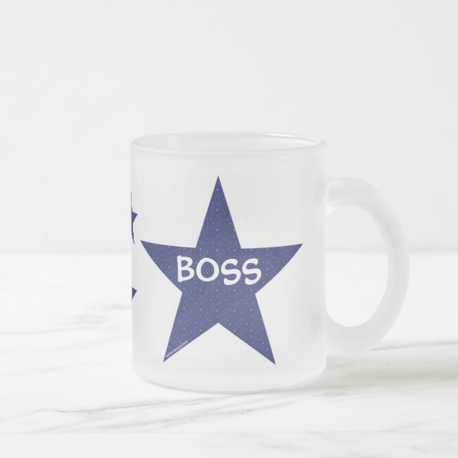 Taza De Cristal Esmerilado Star Boss Mug (Derecha)