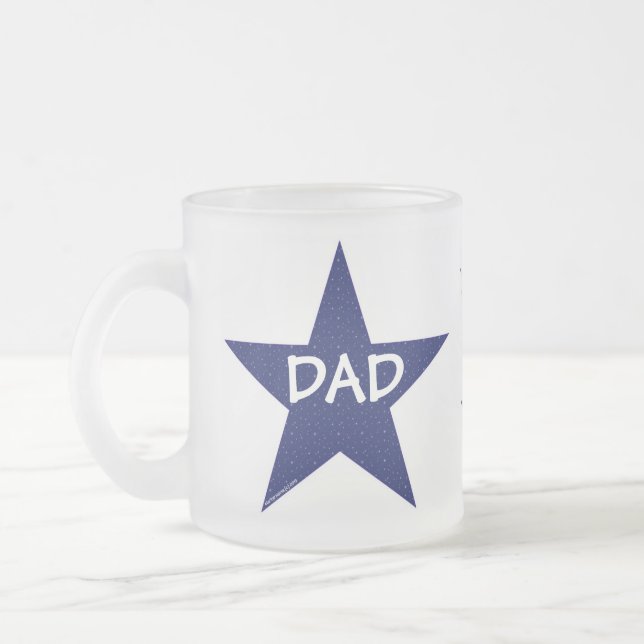 Taza De Cristal Esmerilado Star Dad Mug (Izquierda)