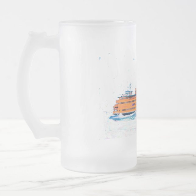Taza De Cristal Esmerilado Staten Island Ferry Mug (Izquierda)