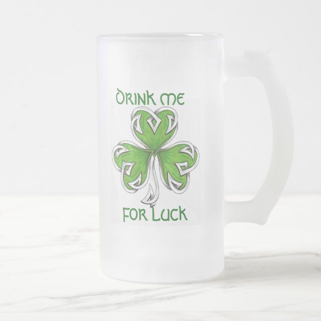 Taza De Cristal Esmerilado stein afortunado (Derecha)